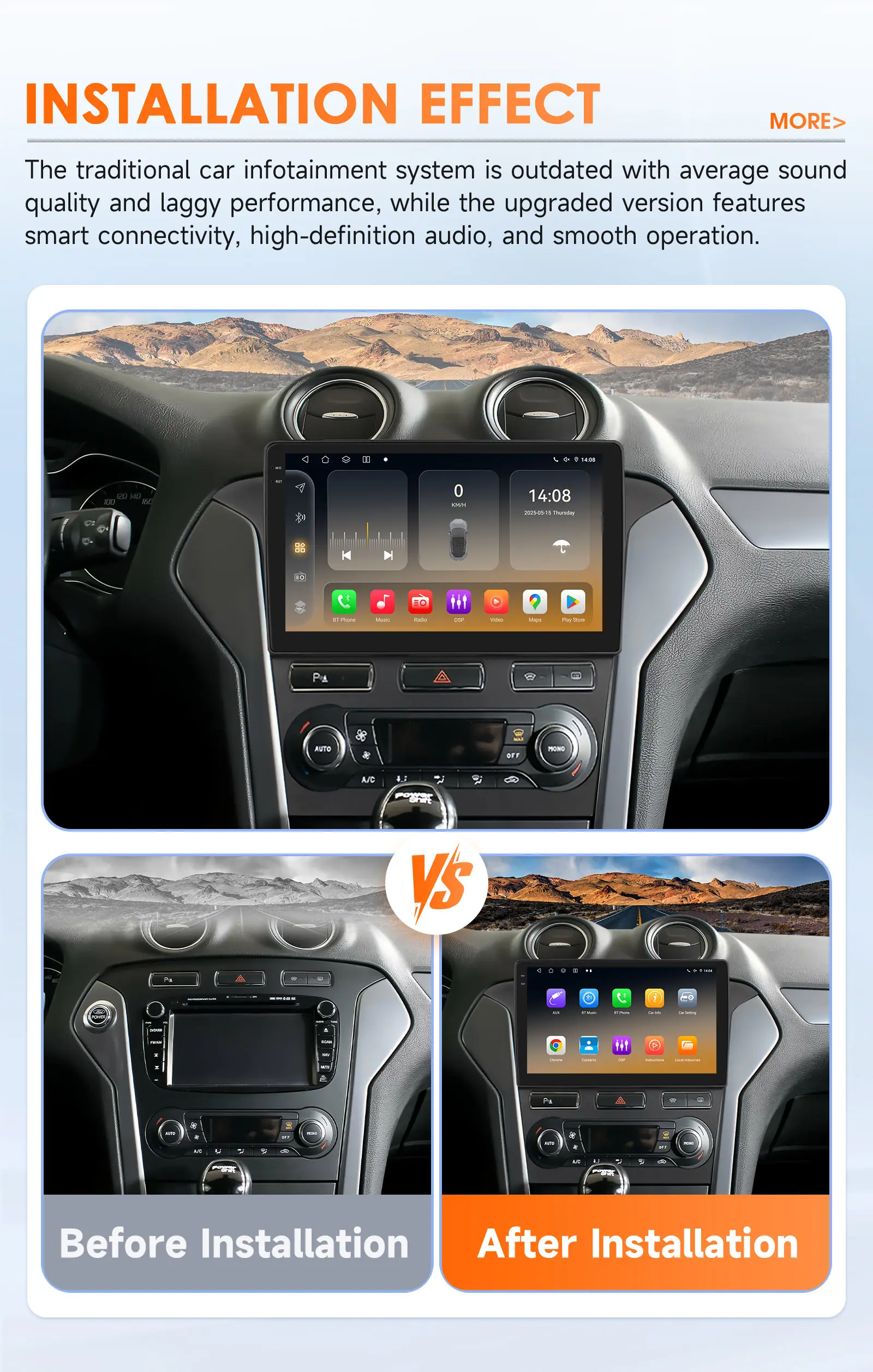 Hizpo 10,1 "Intelligente Auto Systeme Für Ford Mondeo 4 MK4 2010-2014 5G Wifi Auto Radio multimedia-Player GPS Navigation Autoradio – Detail 6