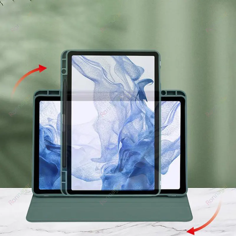 Capa Funda para Samsung Galaxy Tab s8 Plus s7 fe 124 s8 s9 11 2023 com Suporte para Lápis 2023 360 ° - Imagem 4
