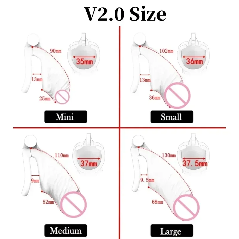 New Analogue Penis Male Chastity Cage Anti Dislocation Penis Ring Gay Bondage Abstinence Control Cock Cage Adult Erotic Men Toys