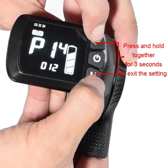 Kunray Display GZ3 mit Daumenanzeige Ebike Scooter Controller für Motor 24V-48V 350W E-Bike Teile Zubehör – Detail 9