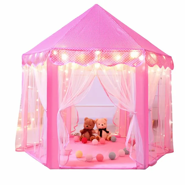 Portable Kids Toy Tipi Tent Ball Pool Princess Girl Castle Play House Children Small House Folding Playtent Baby Beach Tent 1