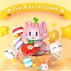 Cute and Fun Lucky Cat Birthday Gift Puzzle Toy Children's Assembly Small Particle Indoor Assembly Building Blocks 3