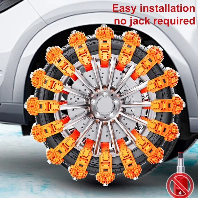 10pcs/set Winter Car Tires Snow Chains Auto Wheel Tyre Anti-skid Chains Portable Car Mud Tires Cable Belt For Winter Auto
