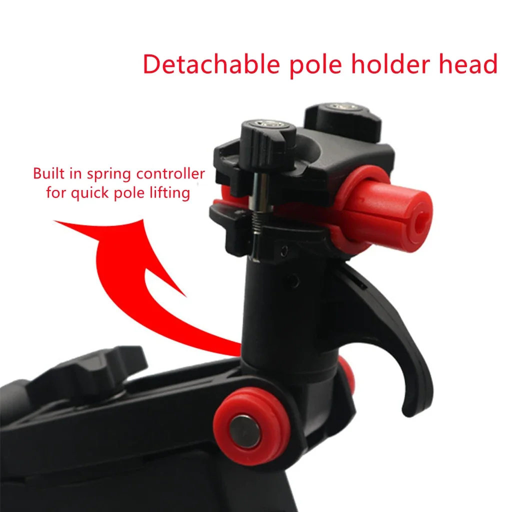 Fishing Rod Holder 360 Degree Adjustable Angle Sea Fishing Rod Bracket Universal Gun Turret Lock Device Kayak Boat