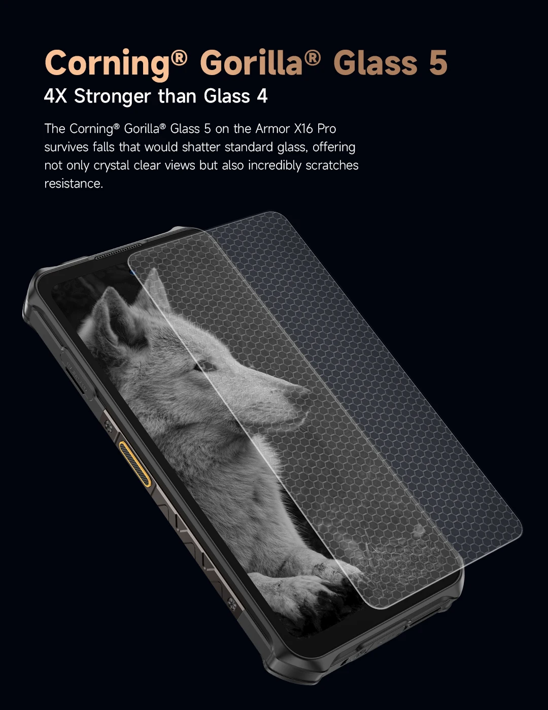 Ulefone Armor X16 Pro 5G Rugged Phone 10360mAh Battery 16GB RAM 256GB ROM 120Hz 6.56”NFC Android Smartphone with Google Gemini