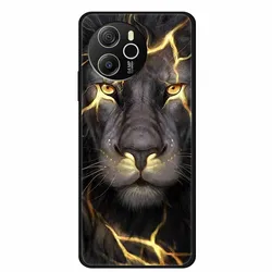 Cartoon Black Silicone Soft TPU Phone Cover - Protective Case for Blackview Shark8 (W101.CH.501)