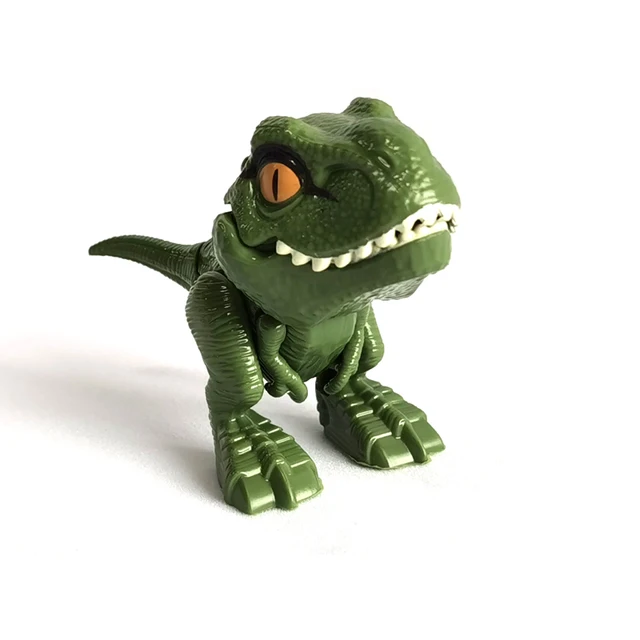 1PCS Jurassic World Toys Dinosaur Model Finger Toy Tricky Tyrannosauru Creative Fidget Interactive Biting Hand Kid Children Gift 2