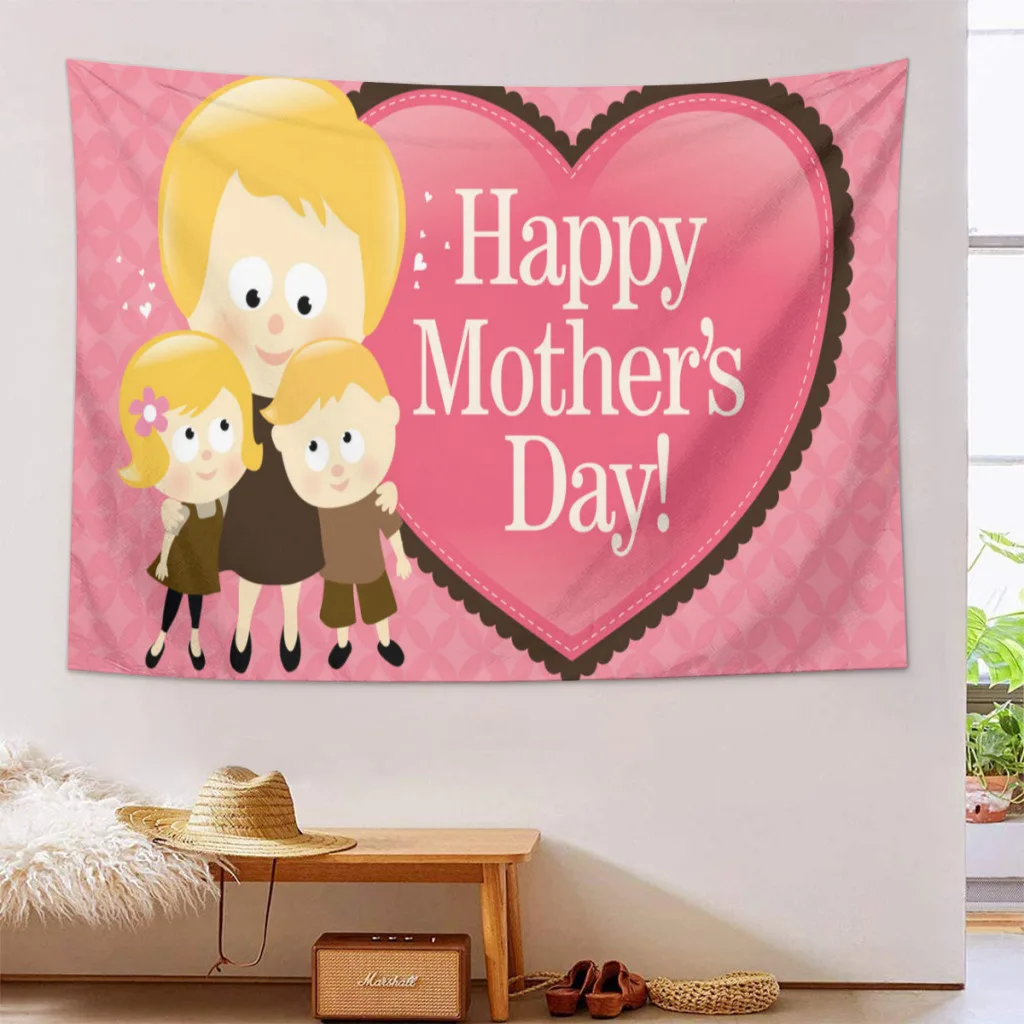 

Mother's Day Tapestry Aesthetic Room Décor Wall Hogar Decorating