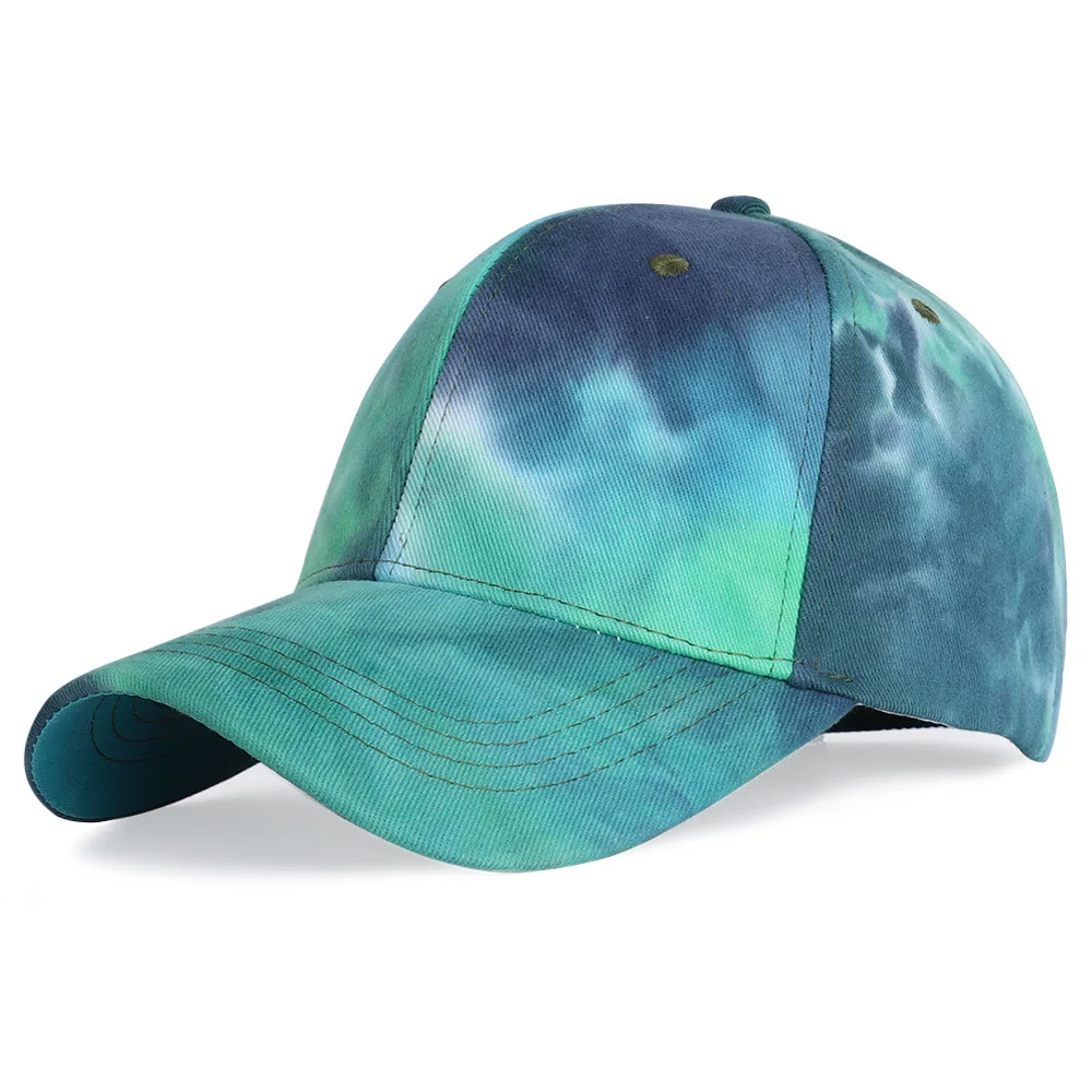 Tie-dye Baseball Cap Unisex Hat Outdoor Sports Shade Golf Cap Snapback Sun Gorras Bone Outdoor Shade Sports Hat