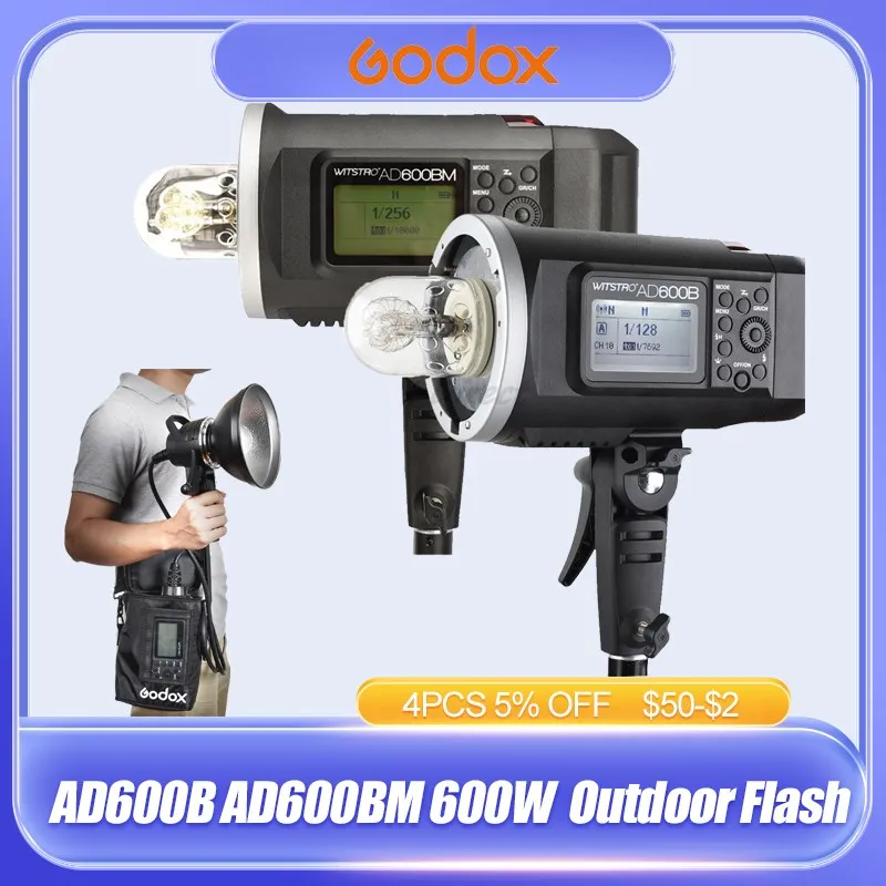 Godox AD400Pro Bowens Mount 400Ws Outdoor Flash Strobe Light TTL HSS 2 4g Wireless X System