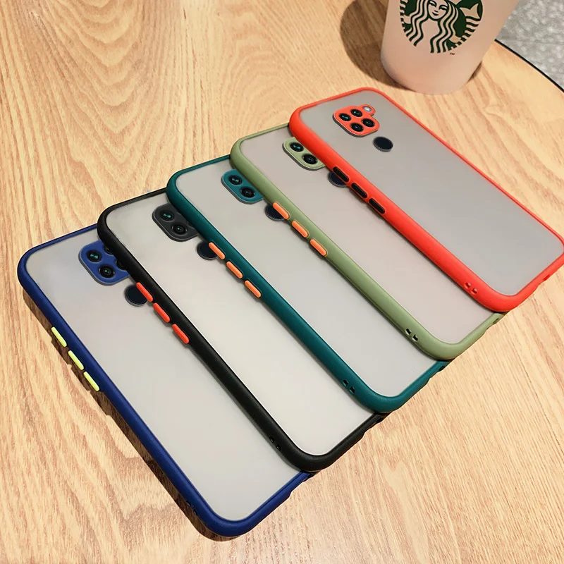 Fall Für Xiaomi Redmi Hinweis 9 Pro 9S 9T 10 10S 10T 11 11S Poco X3 F3 M3 Pro Stoßfest Schlank Cartoon Einfarbig Zurück Abdeckung Fall