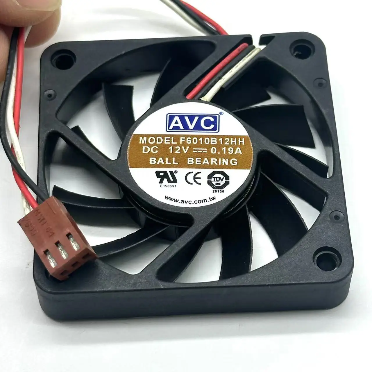 Ventilateur CPU Everflow R126010DU - 60x60x10mm - 12V 0.25A - 3 Pins - Occasion