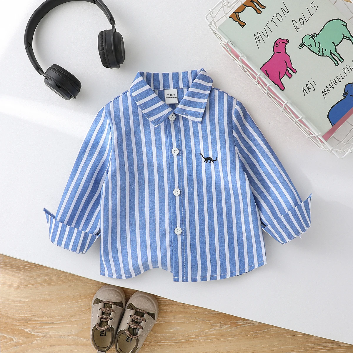 Spring Autumn Kids Baby Boys T-Shirt Striped Clothing For 1-3Y kids shirts