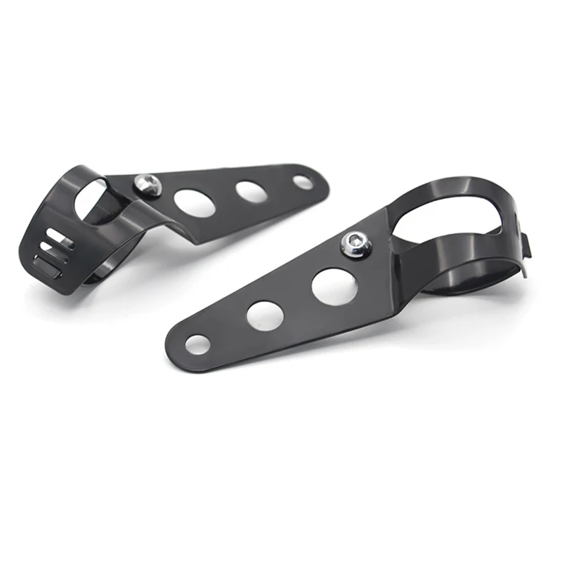 Motorcycle Headlight Mount Bracket Fork Ear Chopper Headlamp Holder Clamp Adjustable 27-36mm 38-48mm Universal motorcycle light bracket motorcycle headlight clamp motorcycle headlight mount