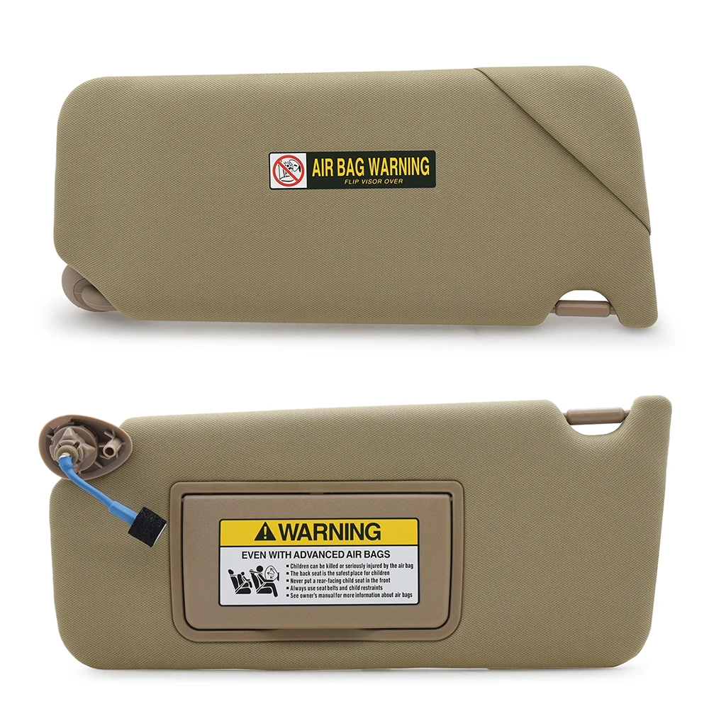 BeigeSunvisorLeftRightSideDriverPassengerSideCarSunVisor