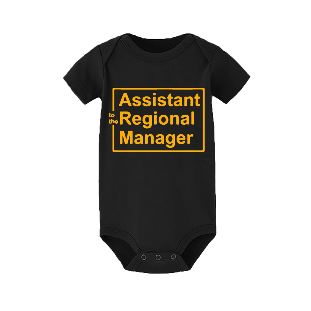 Assistant To The Regional Manager Bodysuit Funny The Office Baby Romper Boys Girls Cute Clothes Baby Gift Infant Jumpsuit 5