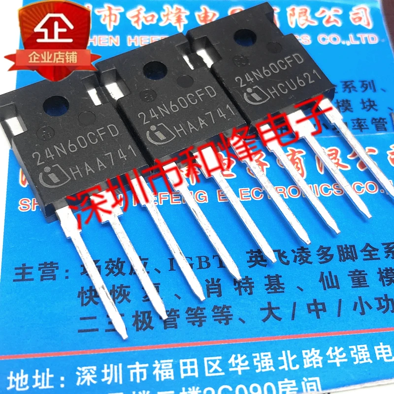 

5PCS-10PCS SPW24N60CFD 24N60CFD TO-247 650V 21.7A NEW AND ORIGINAL ON STOCK