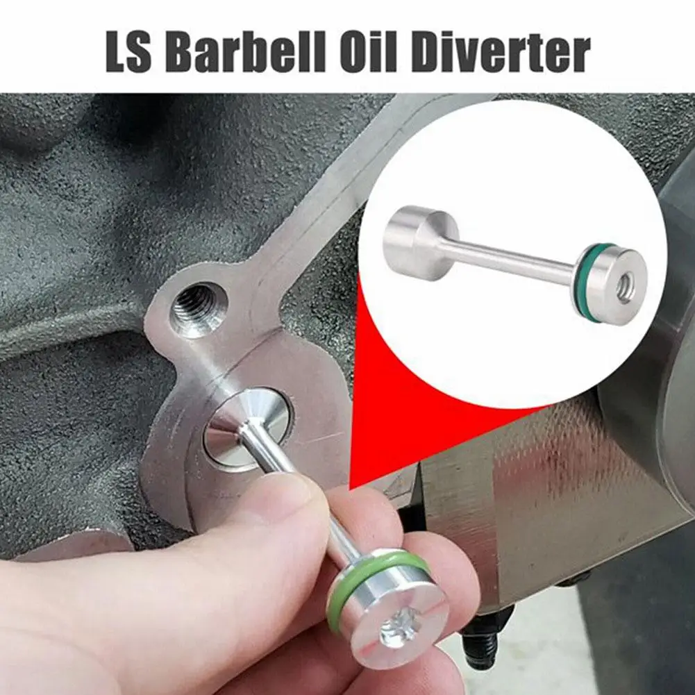 

Billet Aluminum Oil Diverter Barbell For LS LS1 LS2 LS3 LQ4 LQ9 4.8 5.3 5.7 6.0 6.2L Silver Easy Clean Accessories H3I1
