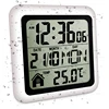 Large Waterproof Bathroom Wall Clock, For Bath Countertop, Moisture Proof Temperature Humidity Meter,Suction Clock Watch 1