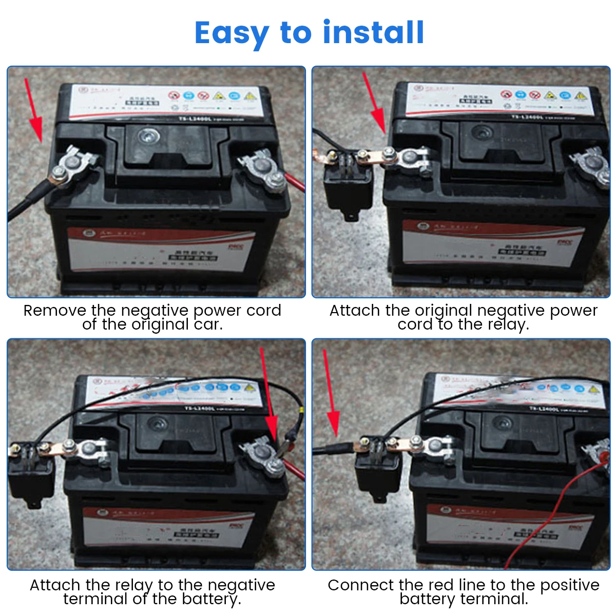 12V Plastic Battery Disconnect Switch for Car Security