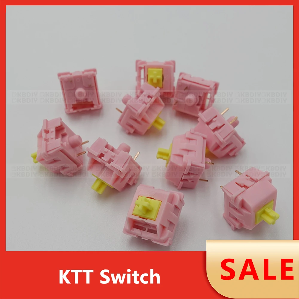 Ktt Switch Linear Tactile para Teclado Mecânico Kang White Switch v3 Morango Menta Rosa Escuro Peach Matcha Atacado - Imagem 5