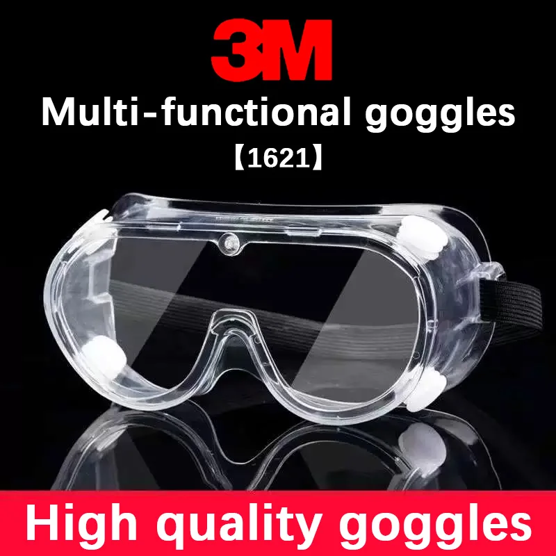 3M 1621 Safety Goggle Anti Splash Dust Proof Work Lab Eyewear Eye Protection Industrial Research Safety Glasses Clear Lens protective goggles protective glasses