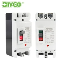 Disjoncteur à boîtier moulé solaire DC, Protection contre les surcharges MCCB, protecteur de commutateur pour solaire photovoltaïque PV 1P 2P 4P DC 500V 1000V 1