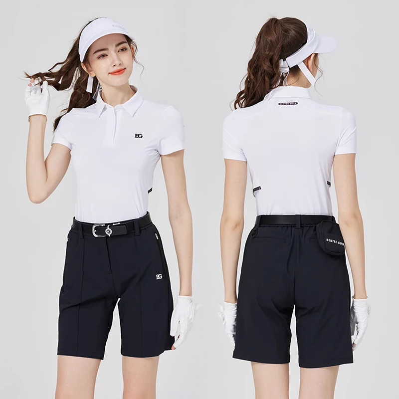 BG New Golf Shorts Women's Summer Elastic Quick-drying Five-point Pants Outdoor Casual Sports Pants Female Golf Wear