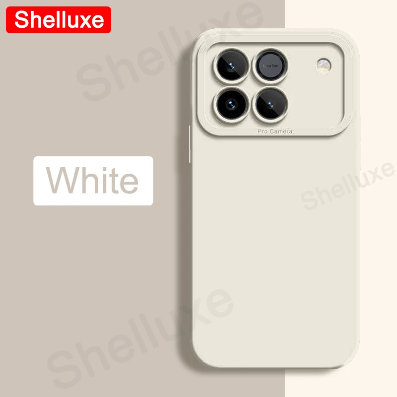 Enhanced Liquid Silicone Shockproof Phone Case with Silky Feel – Square Design