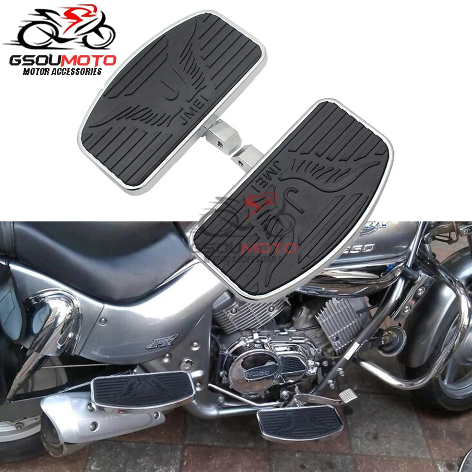 Motorcycle Adjustable Rear & Front Footrests Footpegs Floorboard