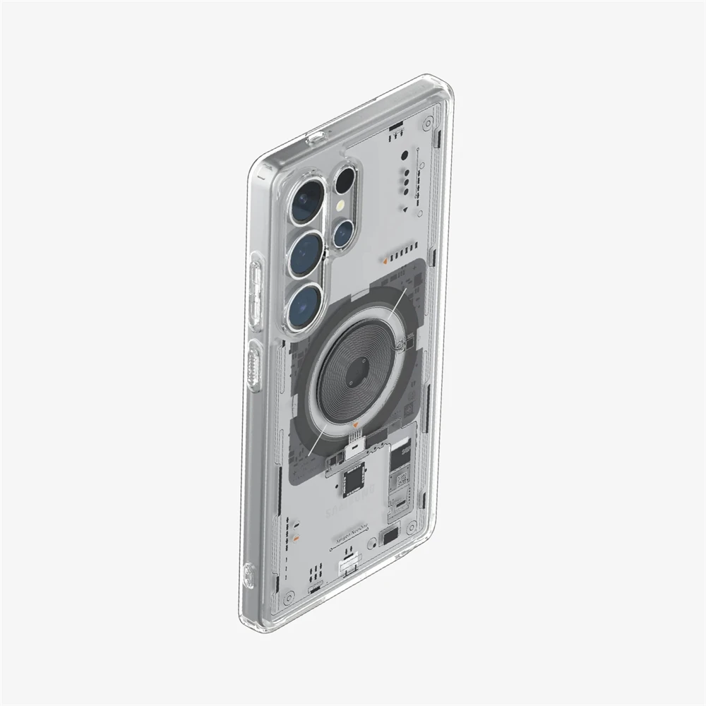 Spigen für Samsung Galaxy S25 Ultra S26 S24 S23 Ultra Plus Ultra Hybrid Magnetische Softcase für MagSafe Transparente Weiche Hülle – Detail 5