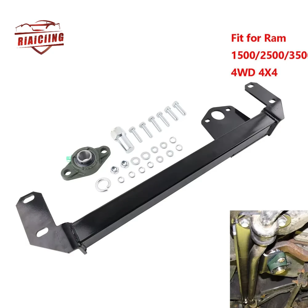 Racing Car Steering Gear Box Stabilizer Brace Bar 4WD 4x4 For 94-02 Dodge Ram 1500 2500 3500 Black #1032004 Transmission Rebuild