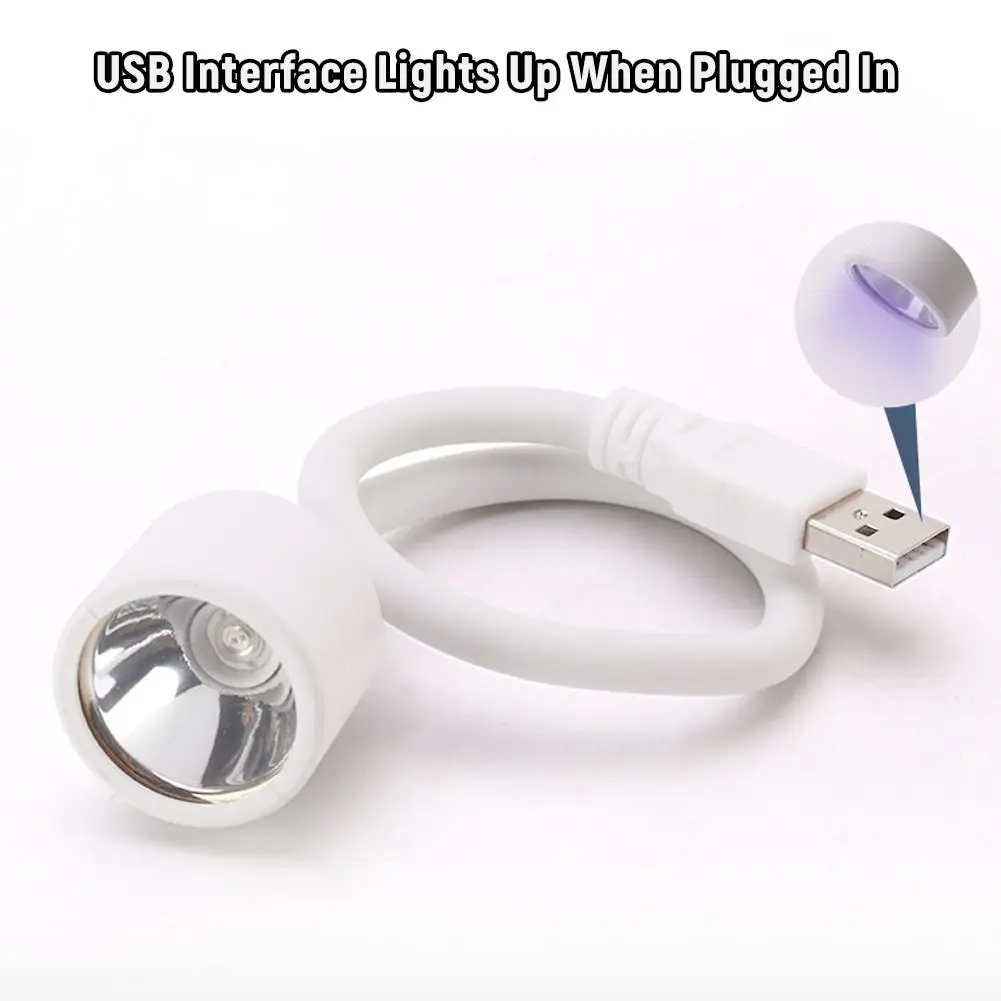 미니 UV 라이트 LED 전구 빠른 건조 UV 젤 접착 도구, UV 접착제 네일 램프 손전등, 경화 조명 건조기 네일 A7u9