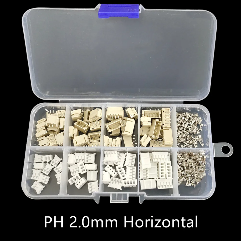 1Box ??JST1.25 SH1.0 ZH1.5 PH2.0 XH2.54 2/3/4/5P 남성 플러그 여성 소켓 수평 수직 핀 헤더 하우징 터미널 키트