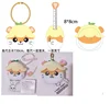 Corocorokuririn Hamster Plush Keychain Cute Tape Measure Rule Animal Head Bag Keychains Key Ring 3