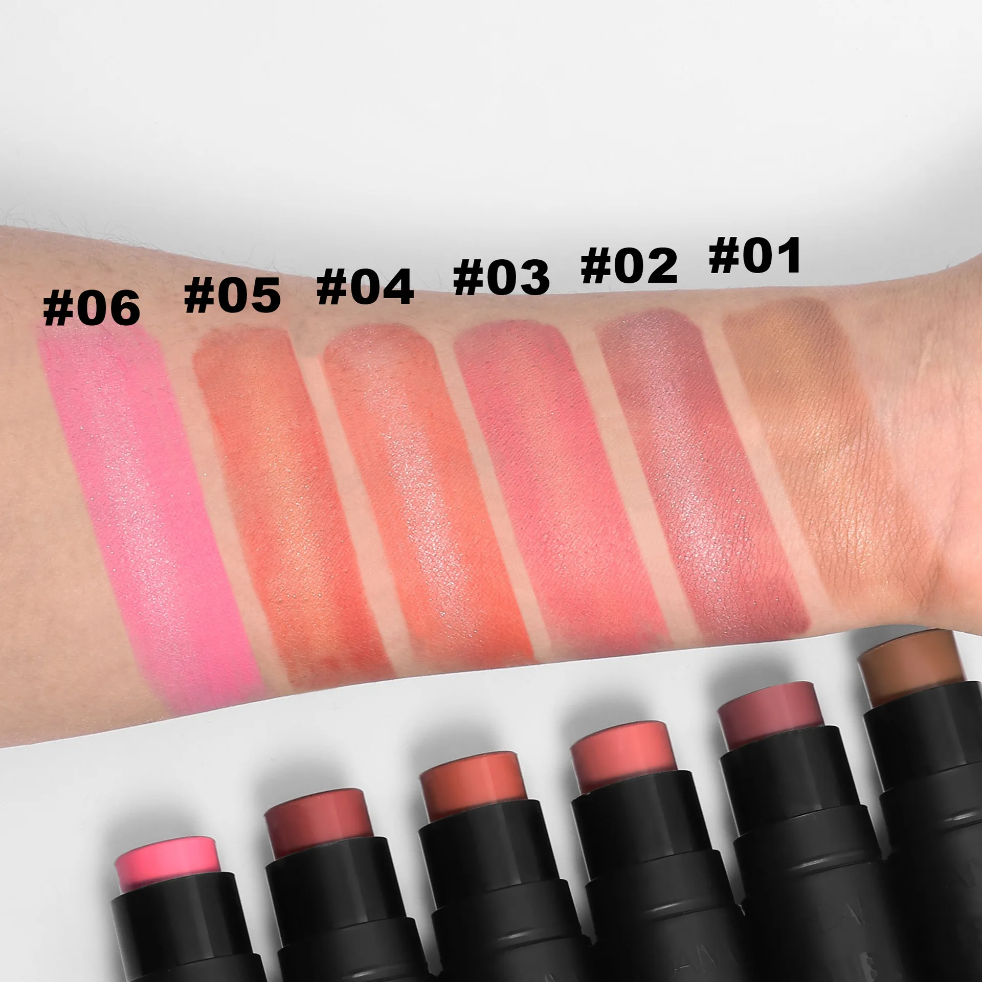 Blush Stick Blush Cream Cream Blusher Facial Blusher Blush&Highlighting Stick 2 in 1 Face Brightening Blusher Stick Rouge Face Blush Cream Moisturize Illuminator Makeup