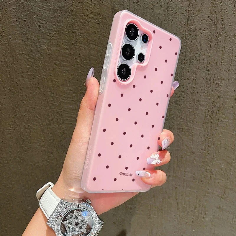 Colorful Stripe Polka Dot Shockproof Case with Candy Matte Finish