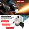 DIY Cutting Grinder Machine Hand Tool 100mm Brushless Cordless Angle Grinder for 18V Battery Power Tool 125mm 3