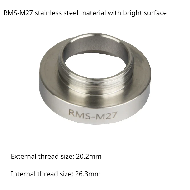 Anello adattatore filettatura M25 M26 M27 M32 in acciaio inossidabile interfaccia da M26 a RMS da C a RMS per obiettivo della fotocamera del microscopio Olympus Anello adattatore filettatura M25 M26 M27 M32 in acciaio inossidabile interfaccia da M26 a RMS da C a RMS per obiettivo della fotocamera del microscopio Olympus
