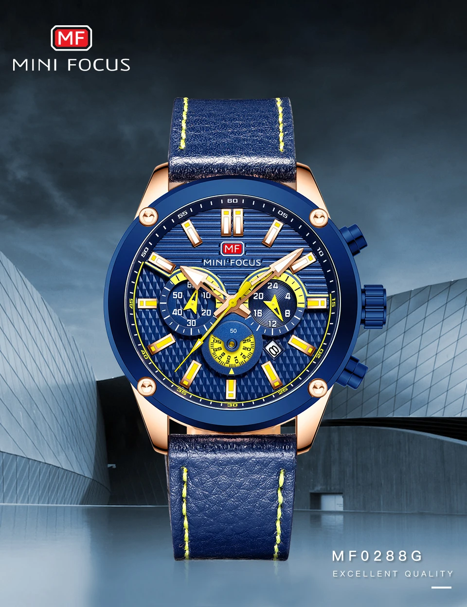 MINI FOCUS Quarzuhr für Herren, wasserdicht_voghion.com