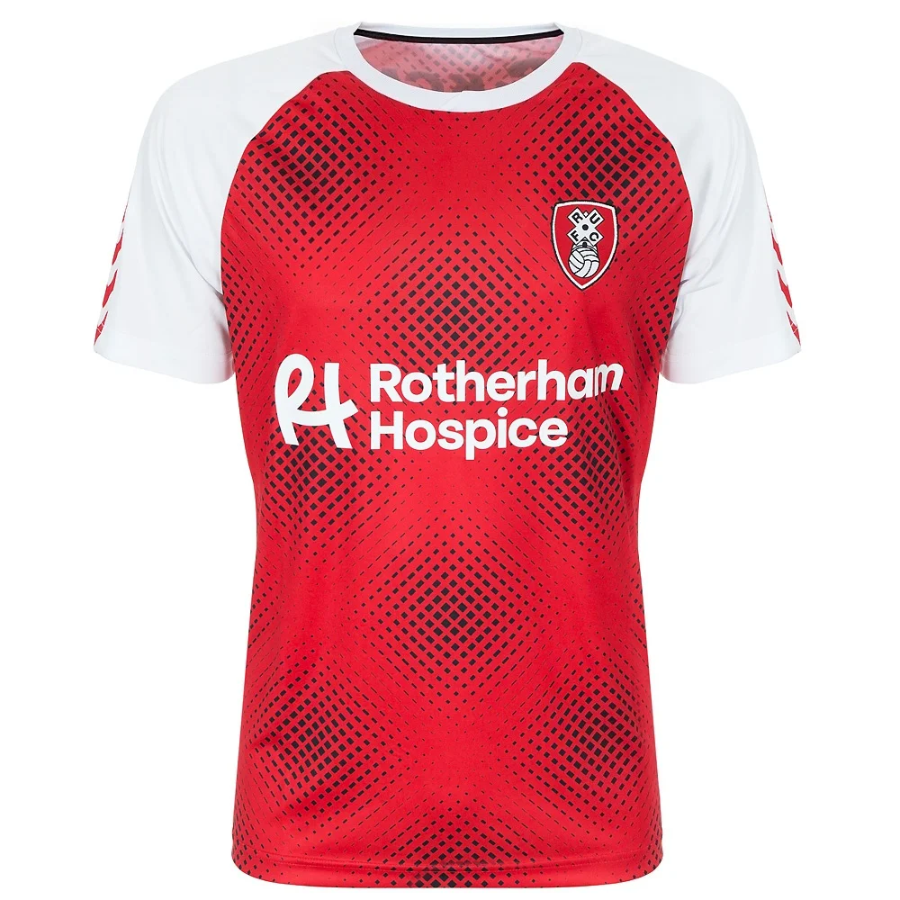 2026 Rotherham 3D-Druck Fußballtrikot für Männer und Frauen Sommer Sport Outdoor T-Shirt Atmungsaktiv Schnelltrocknend Streetwear Kleidung