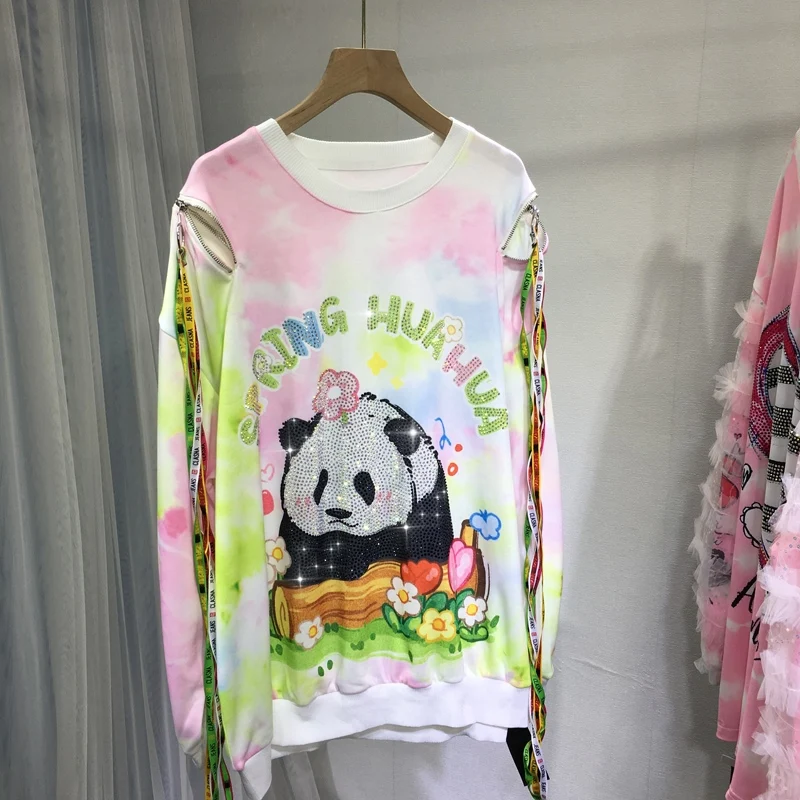 cute-panda-hot-drilling-felpe-da-donna-2023-new-autumn-gradient-tie-dyeing-o-collo-pullover-top-felpe-casual-a-maniche-lunghe