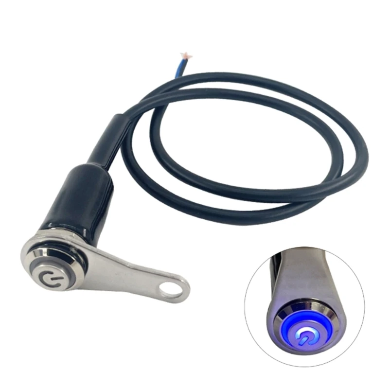 Stainless Steel Bracket Headlight Switch Spot Light ON-OFF Universal 12V Metal Light Switch