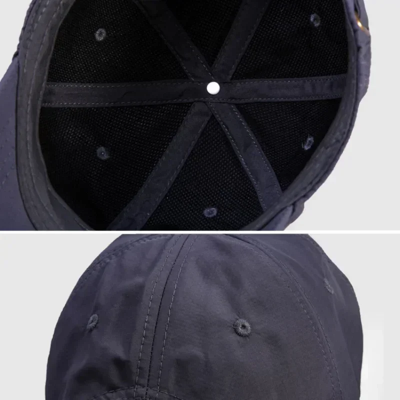 2024  Print Big Size 67cm Summer Men's Sports Running Baseball Cap Men's Quick Drying Women's Solid Color Baseball Cap 6