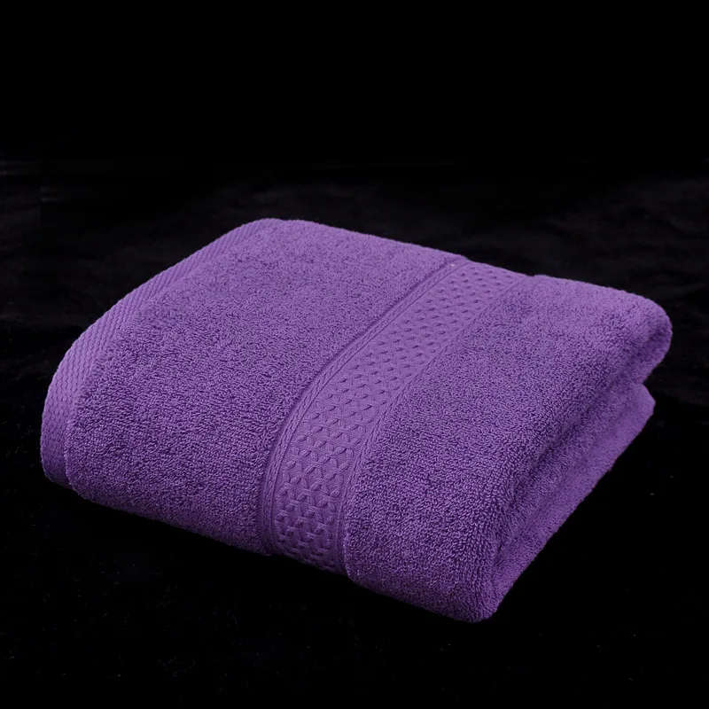 Pure Cotton Towel Solid Color Thickened Lint-free Absorbent Cotton Bath Towel 70X140CM bath towel