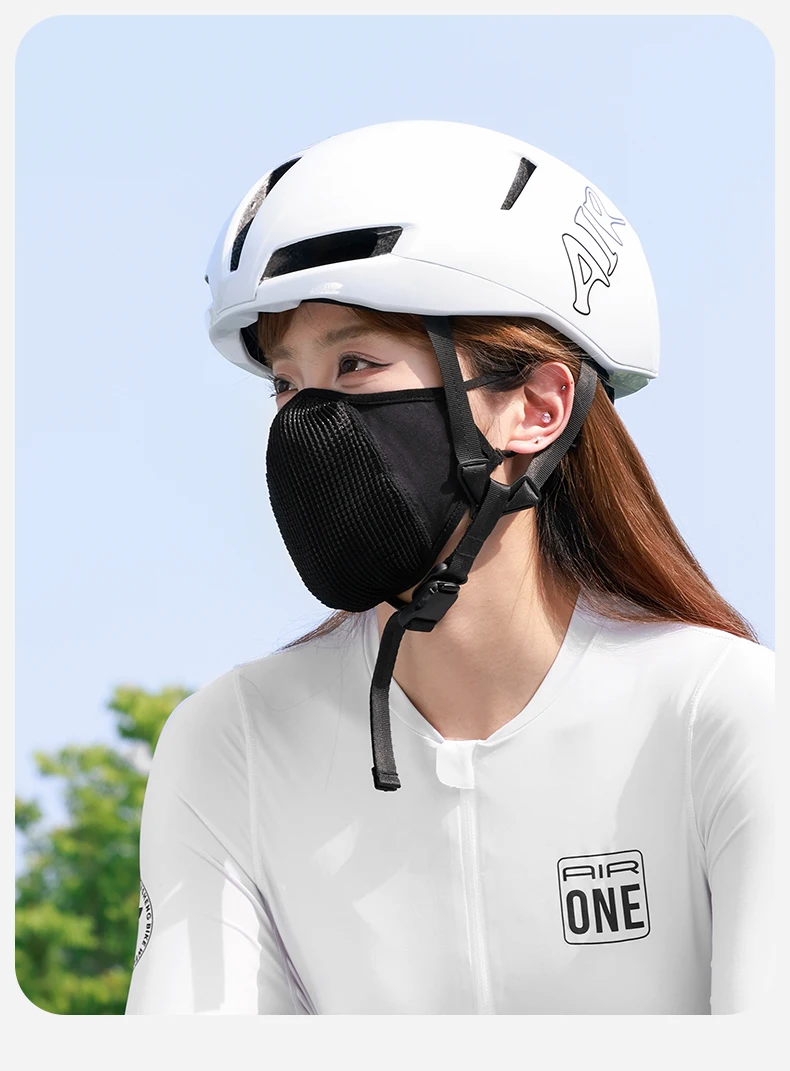 Anti-UV atmungsaktive Fahrrad-Gesichtsmaske, hochelastisch, Unisex, Sportmaske, staubdicht, zum Laufen, Wandern – Detail 10
