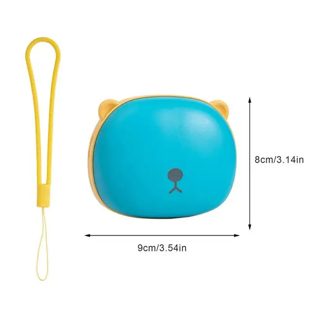 2 Az 1 -Ből Usb -Fűtés Akkumulátorral Működő Kézmelegítő Újratölthető Zseb Kézzel Melegebb 5000Mah Power Bank Aranyos Medve Alakú - Image 6