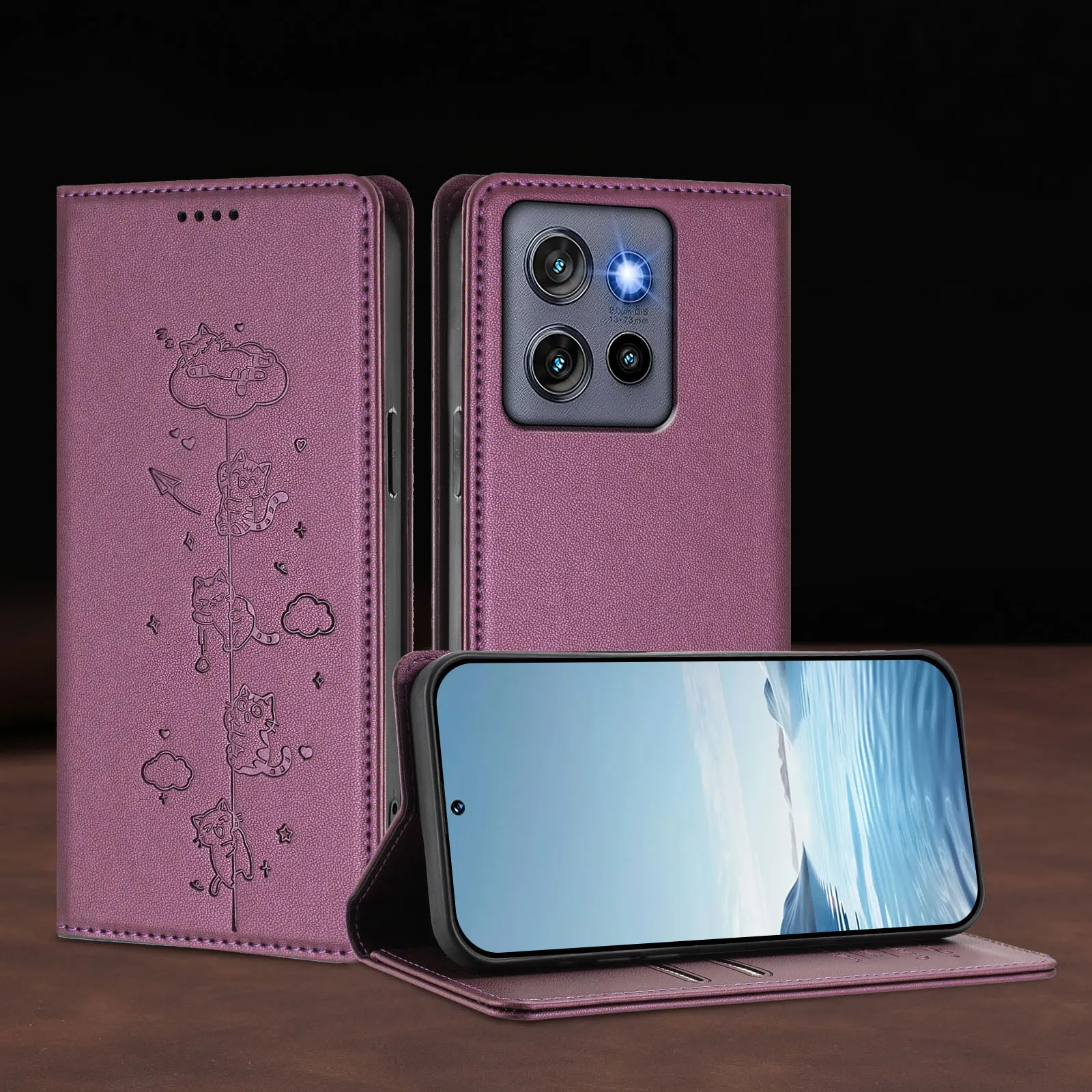 Leather Wallet Flip Case Phone Cover
