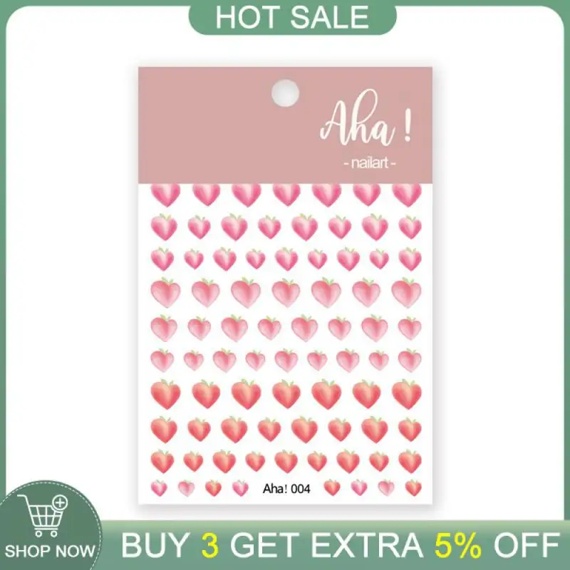 

Рельефные наклейки для ногтей, дневные наклейки, Aha002, кремовые оранжевые инструменты для маникюра, украшения для ногтей, аппликация не быстро выцветает