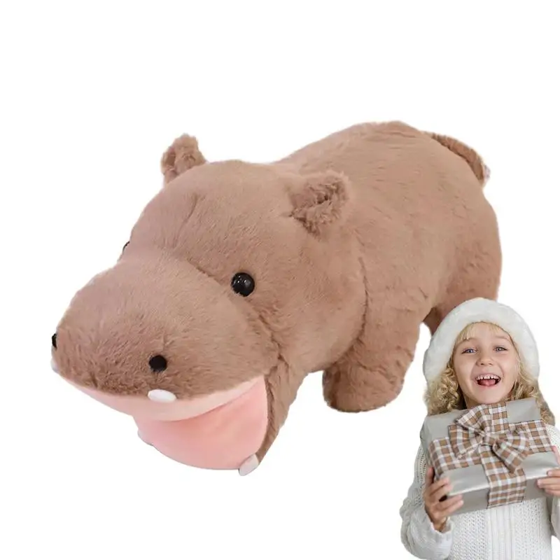 

Hippopotamus Stuffed Animal Simulation Stuffed Animal Plush Toy Hugging Pillow Hippo Cute Soft Sofa Cushion Stuffed Ornaments